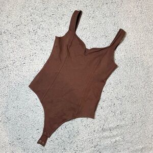Abercrombie & Fitch brown bodysuit XS
